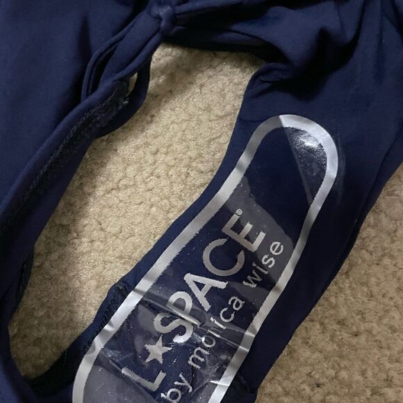 L*Space Women's Blue Jenn Bow Ties One Piece Swimsuit Size 6 - Picture 7 of 8